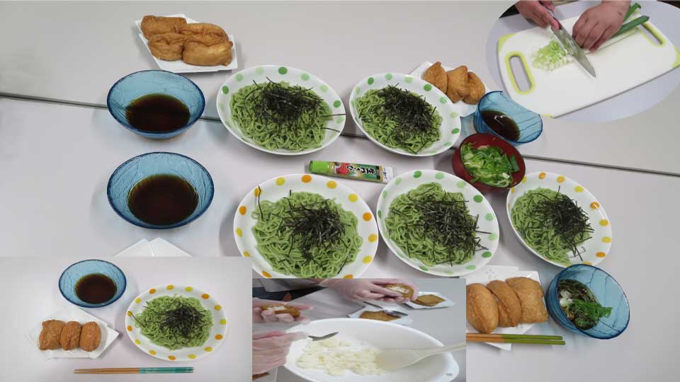 2022年7月 クッキング（蕎麦&稲荷寿司）
