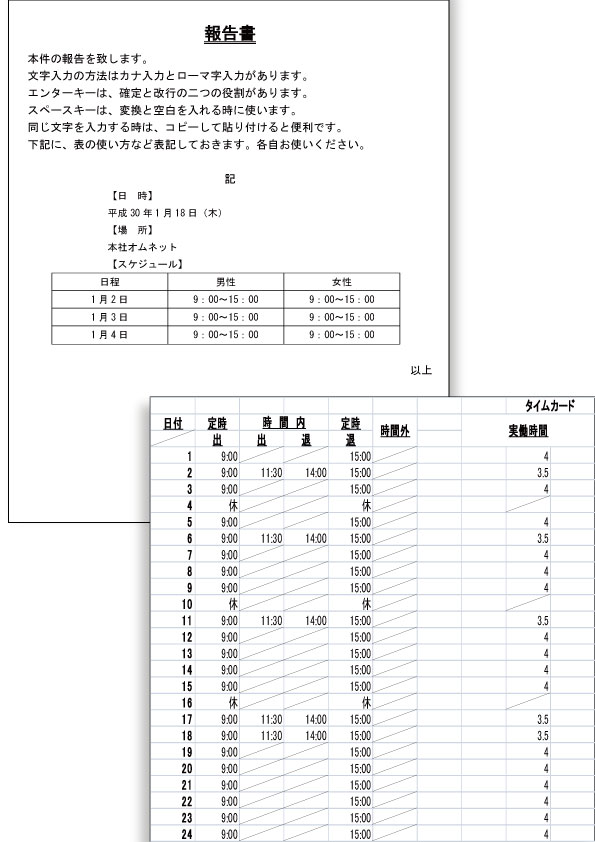 書類等などの一例