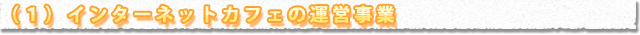 （１）インターネットカフェの運営事業